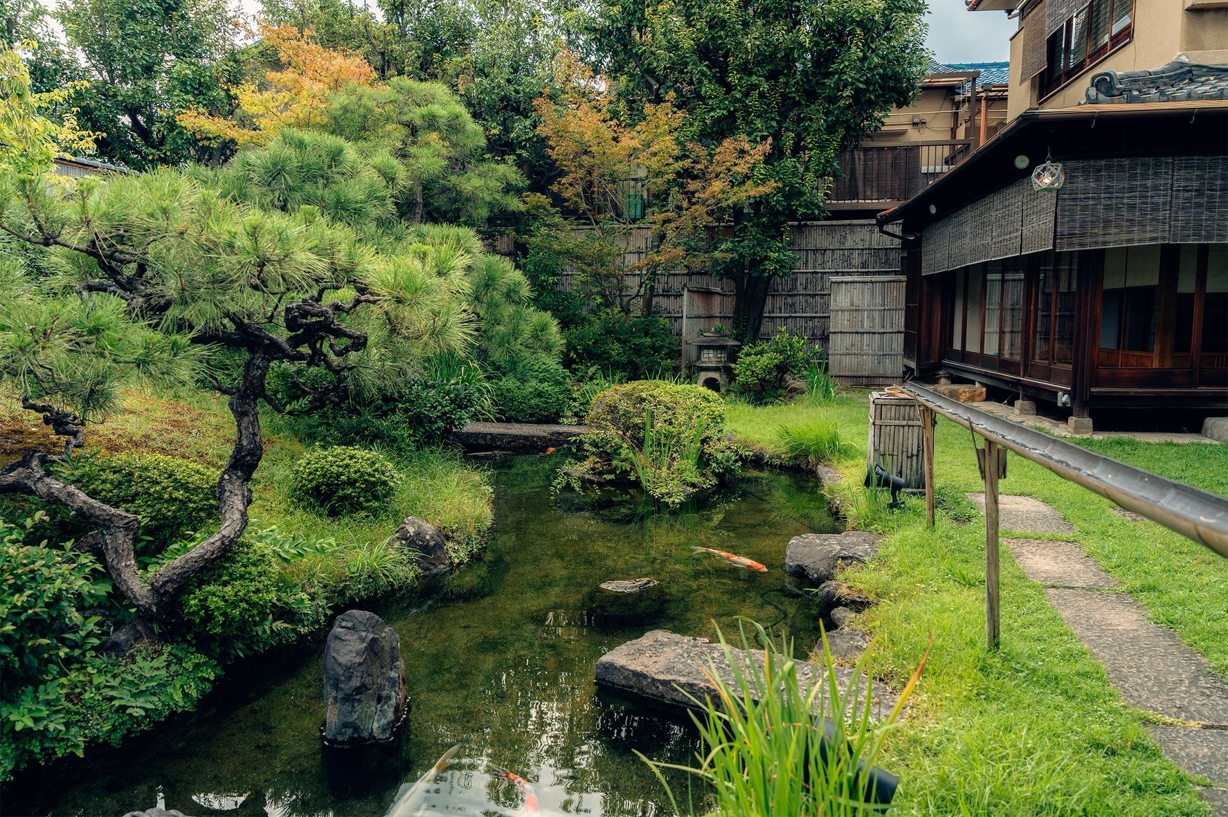 The garden at Seiwasou, Fushimi, Kyoto